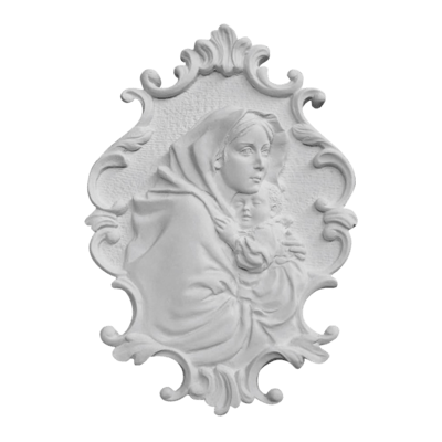 Our Lady Of Ferruzzi Relief Marble Statue